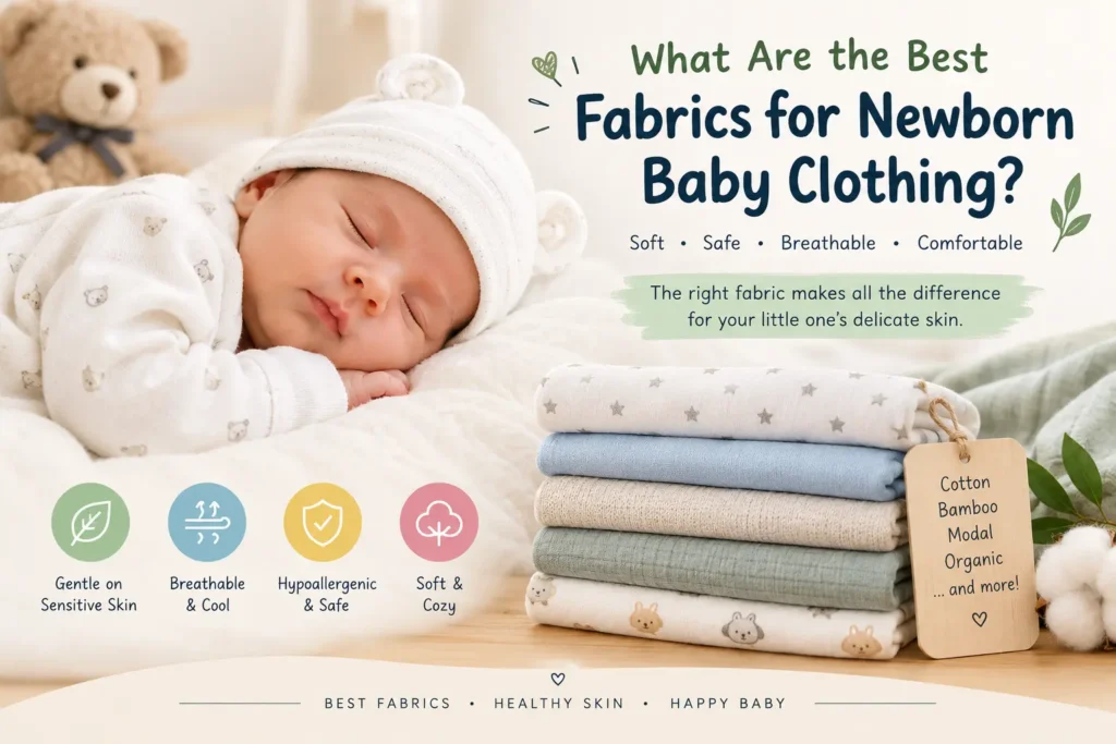 What Are the Best Fabrics for Newborn Baby Clothing? A Complete Parent’s Guide Best Fabrics for Newborn Baby Clothing
