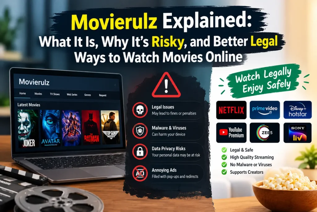 Movierulz Explained: What It Is, Why It’s Risky, and Better Legal Ways to Watch Movies Online Movierulz
